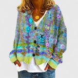 Matilda - Warmer und stilvoller Cardigan – Grün