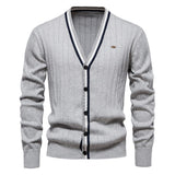Sam - Elegante Strickjacken für Herren – Grau