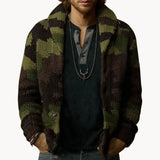 Camouflage - coole herrenweste mit camo-strickdesign – Tarnung