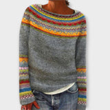 Zaza | Stilvoller Vintage-Strickpullover für Damen – Gelb
