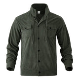 Tomy - Jacke aus Courdroy für Männer – Armeegrün