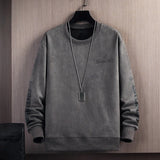 Niko - Eleganter Winterpullover für Männer – Dunkelgrau
