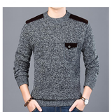 Herren Pullover mit rundem Halsausschnitt - TEZEN – Dunkelgrau