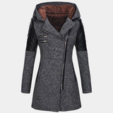 Rosemary™ - Stylische und Gemütliche Winterjacke – Dunkelgrau (mit Samtkapuze)