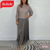 Sophie | Elegantes Faltenkleid – 🔥Grau