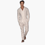 Zweiteiliges Sommer Set für Herren - Leicht & Bequem – Beige