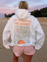 Yasmin | Abendliche Glückseligkeit Hoodie – Weiß