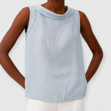Wenna | Ärmelloses Top – Blau
