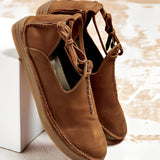 Noel - vielseitige Damenschuhe aus Leder – Braun