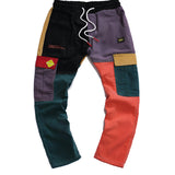 Sefton - Cordhose mit Farbfeldmuster für Herren – Orange