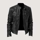 Lukas™ | Lederjacke für Herren – Schwarz