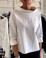 Sofia - Damen Elegantes Oberteil – Weiß