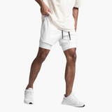 Leichte Sport-Shorts - Fitness-Laufhosen für Männer – Weiß