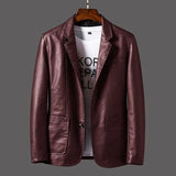Stylische Herrenlederjacke - will – Rot