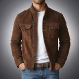 Neryxen - Softtouch-Hemdjacke – Dunkelbraun