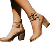 Wooden Walk - Edle High Heels – Braun
