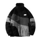 Herren Klassische Fleecejacke | Stehkragen – Schwarz