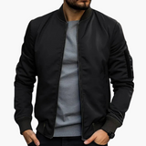 Herren Bomberjacke mit Seitentaschen – Schwarz