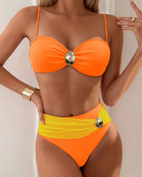 Althea | Sexy und trendiges zweiteiliges Bikini-Set – Orange