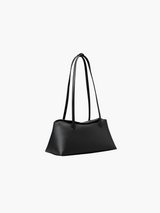 Satteltasche mit floralem Gingham-Muster – Onyx