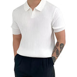 Lenzo | Herren Sommer Polo Hemd | Kurzarm – Weiß
