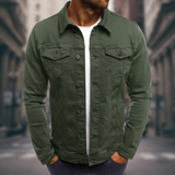 Anthony™ - Denimjacke mit maßgeschneidertem Schnitt – Militärgrün