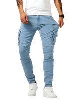 Gusman – Cargo Stretchhose – Blau