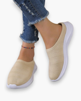 Bequeme Damen Slip-On-Schuhe | Luftig & Alltagstauglich – Khaki