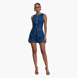 Denim Koordinationsset für Damen - Zweiteiliges Jeans Outfit – Jeansblau