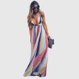 Langes Kleid für Frauen - Thalio – Multicolor