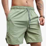Badeshorts - Herren Sommer-Shorts mit Kordelzug Design – Grün