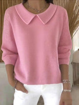 Frieda | Klassischer Pullover – Rosa