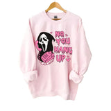 Lässiges halloween-sweatshirt – Rosa