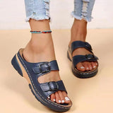 Orthoflex - Orthopädische Sandalen mit Doppel-Schnalle – Blau