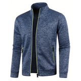 Henrik™ – Zeitloses Strickjacke mit Reißverschluss – Marineblau