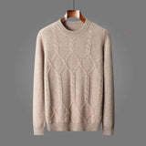 Nico | Stilvoller Strickpullover für Herren – Braun