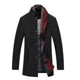 Ferdinand - Eleganter Mantel für Herren – Schwarz