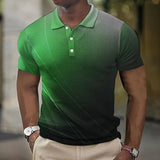 Emilio - Poloshirt mit Farbverlauf in modernem Design – Grün