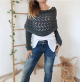 Marina™ Elegante Boho-Wärme – Dunkelgrau