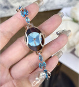 Vianne - Funkelnde Armbanduhr – Blau