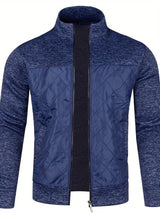 Grzegorz – Langärmelige Strickjacke Mit Reißverschluss – Marineblau