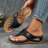 Ysola - Softtouch-Keilsandalen – Schwarz