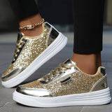 Vindya - Lässige Sport Schuhe – Gold