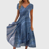 Osyla - Weiches Midikleid – Blau
