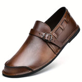 Efraim - Bequeme Slipper im Retro Stil – Kaffee