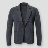 Strickblazer für Herren | Perfekt für alle Jahreszeiten – Dunkelgrau