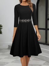 Damenkleid für Veranstaltungen | Midilänge – Schwarz
