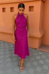 Selina  | Elegantes Kleid – Rosa