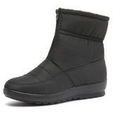 Afonia – Wasserabweisende Schneestiefel Mit Reißverschluss – Schwarz