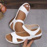 Navina - Orthopädische Keilsandalette – Weiß